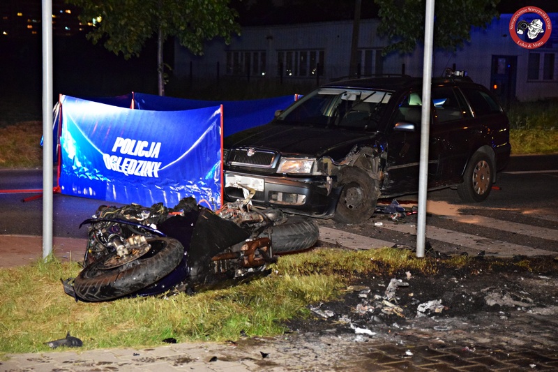 Śmiertelny wypadek motocyklisty w Ożarowie Mazowieckim. Kierowca motocykla zginął na miejscu