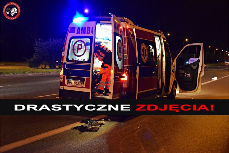 Warszawa: Pieszy wbiegł na jezdnie wprost pod samochód [FILM]