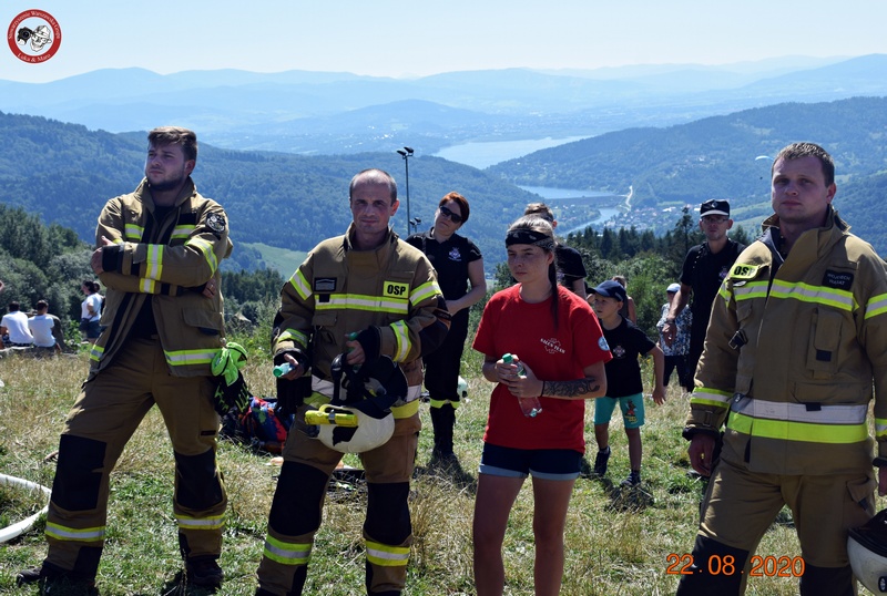Strażacy zdobyli szczyt góry Żar dla Leosia, syna jednego z golejowskich strażaków
