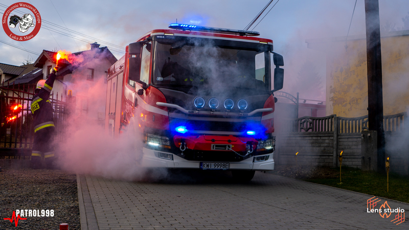 Powitanie nowego wozu strażackiego OSP Chorągwica