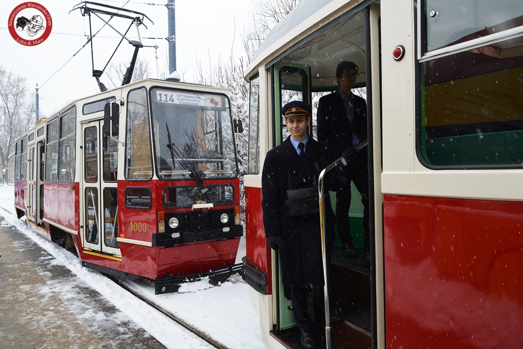 Parada z okazji 114. rocznicy elektrycznych tramwajów w Warszawie