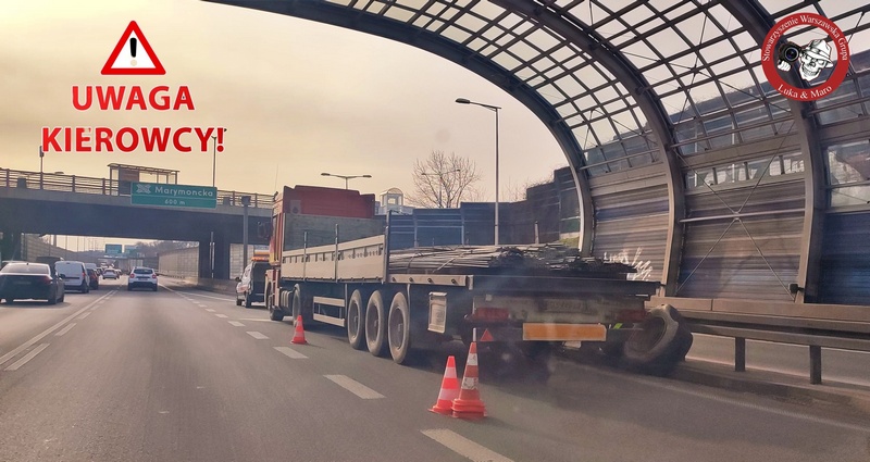 Uwaga kierowcy!!! Utrudnienia na S8; zepsuta ciężarówka blokuje ruch