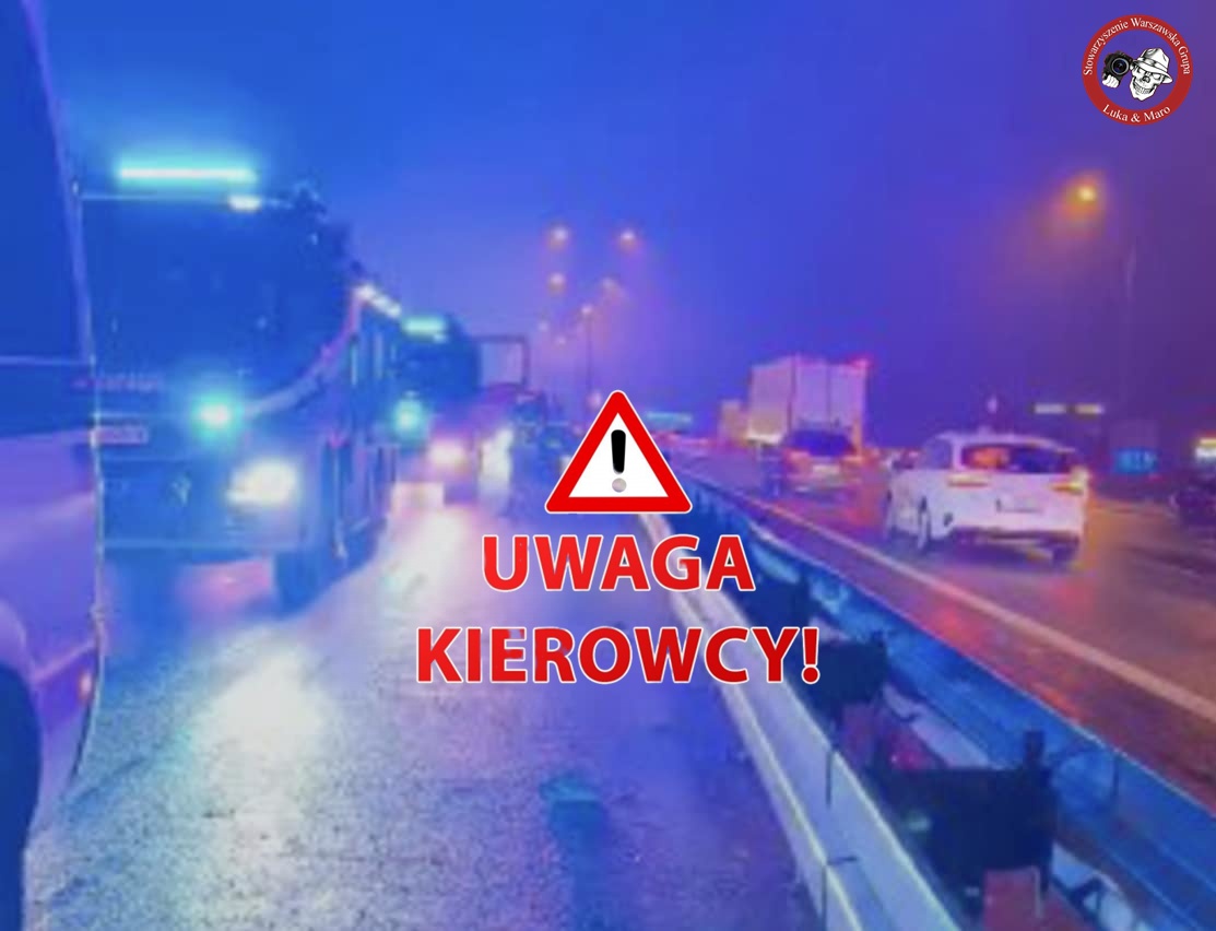 Utrudnienia na trasie S8: ciężarówka zahaczyła o auto, trzy pojazdy rozbite