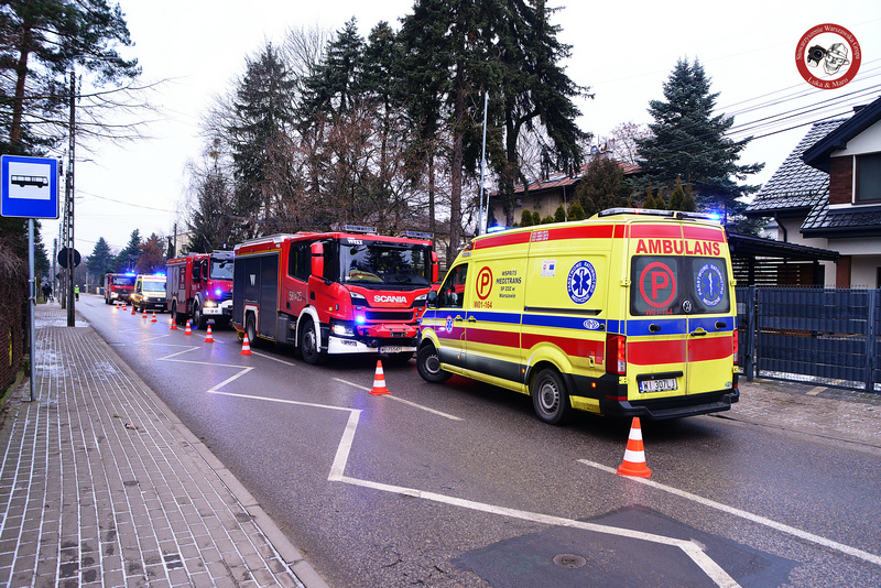 Pruszków: Pożar budynku jednorodzinnego. Są poszkodowani, jedna osoba reanimowana