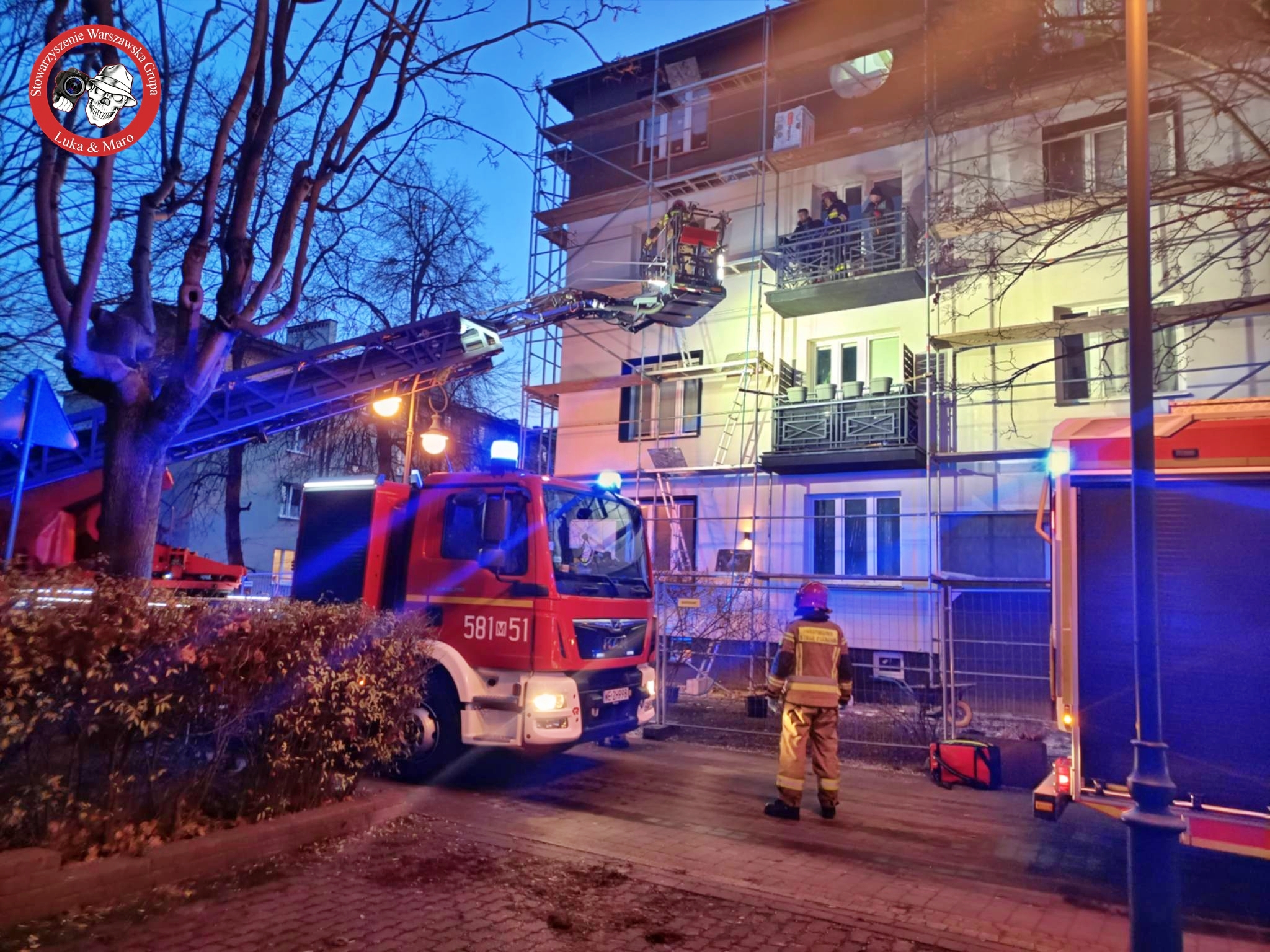 O włos od tragedii w Pruszkowie: pracownik budowlany zasłabł podczas pracy na wysokości