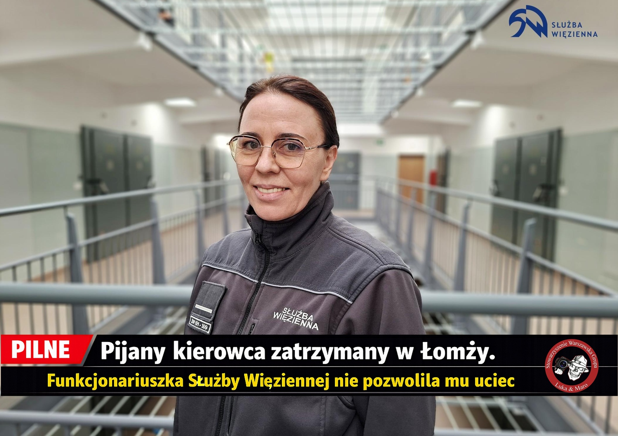 Funkcjonariuszka z Przytuł Starych zatrzymała pijanego kierowcę po kolizji w Łomży