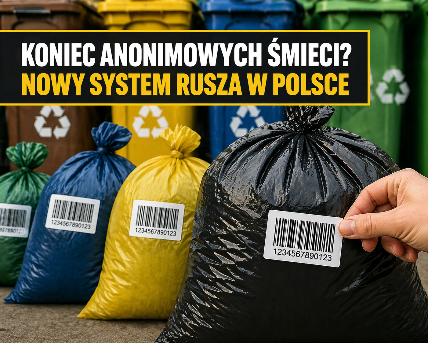 „Każdy worek z własnym kodem. Nowy system startuje w Polsce”