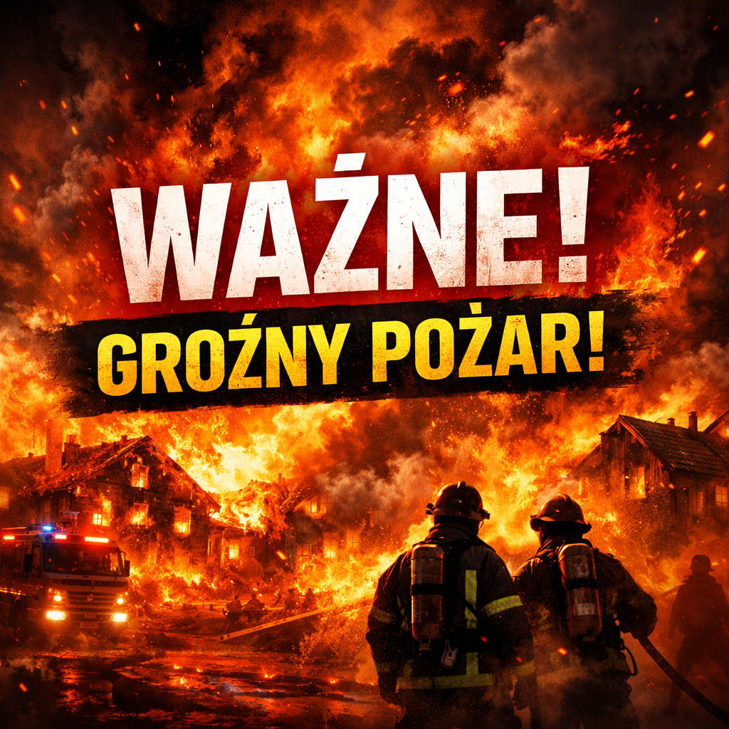 Gęsty dym nad Mazowszem. Pożar hali w Czosnowie