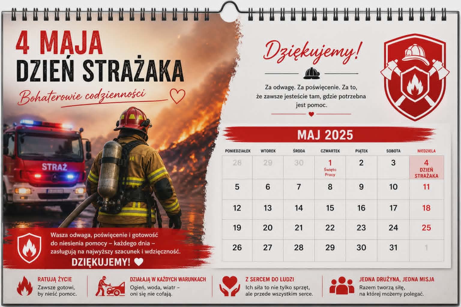 Dzisiaj Dzień Strażaka. Składamy najserdeczniejsze życzenia